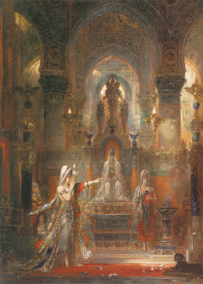 Gustave Moreau Salome Dancing antes de Herodes reproduccione de cuadro