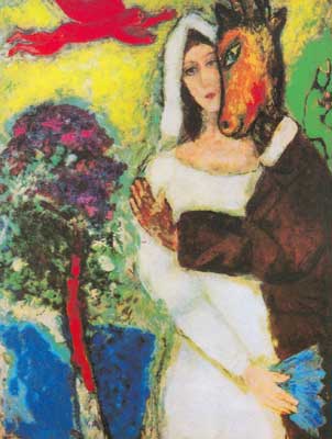 Marc Chagall A mediados de verano Night Dream reproduccione de cuadro