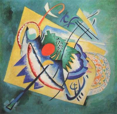 Vasilii Kandinsky Oval rojo reproduccione de cuadro