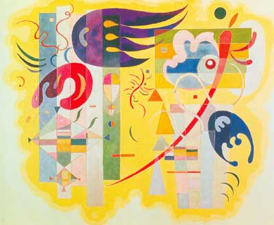 Vasilii Kandinsky Violet dominante reproduccione de cuadro