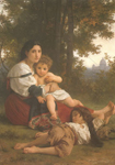 Adolphe-William Bouguereau Descanso reproduccione de cuadro