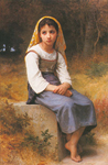 Adolphe-William Bouguereau Meditación reproduccione de cuadro