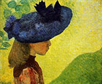 Aristride Maillol Mademoiselle Faraill con un sombrero reproduccione de cuadro