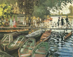 Claude Monet Bañistas en La Grenouillere reproduccione de cuadro