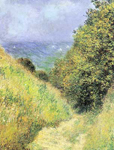 Claude Monet Chemin de la Cavee en Pourville reproduccione de cuadro