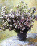 Claude Monet Jarrón de flores reproduccione de cuadro