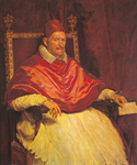 Diego Rodriguez de Silva Velazquez Papa Inocencio X reproduccione de cuadro