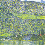 Gustave Klimt Litzberg en el Attersee reproduccione de cuadro