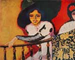 Kees van Dongen Mujer en la balaustrada reproduccione de cuadro