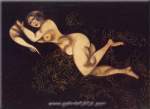 Marc Chagall Nida reclinada reproduccione de cuadro