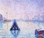 Paul Signac El puerto de Vlissingen, barcos y faros reproduccione de cuadro