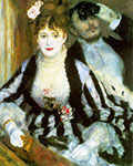 Pierre August Renoir La caja (La Loge) reproduccione de cuadro