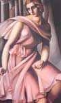 Tamara de Lempicka Retrato de Romana de La Salle reproduccione de cuadro