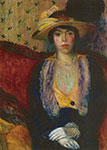 William Glackens Srta. Olgad. reproduccione de cuadro