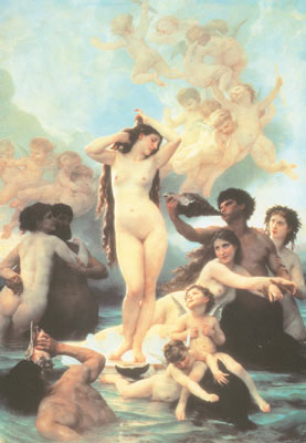 Adolphe-William Bouguereau La naissance de Vénus reproduction-de-tableau