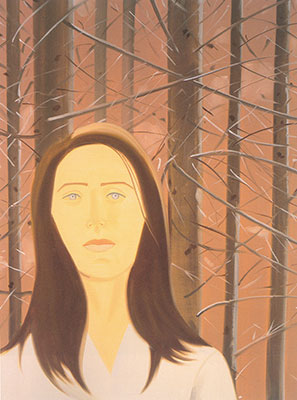 Alex Katz Femme dans les bois reproduction-de-tableau