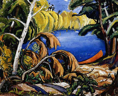 Arthur Lismer Temagami, Portage reproduction-de-tableau