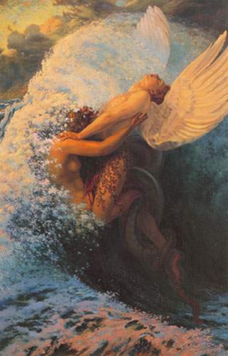 Carlos Schwabe Rate et idéal reproduction-de-tableau