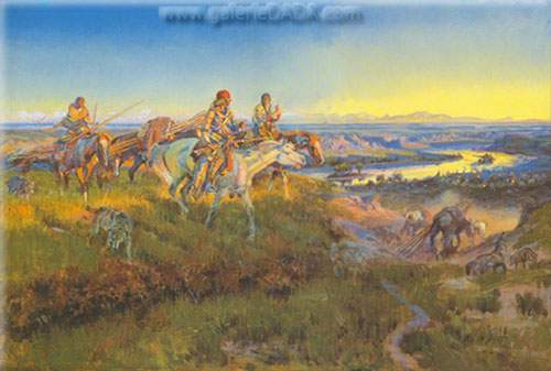 Charles M. Russell  reproduction-de-tableau