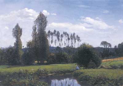 Claude Monet Vue depuis Ruelles reproduction-de-tableau