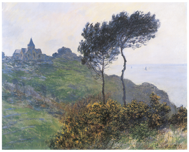 Claude Monet église à Varengeville reproduction-de-tableau