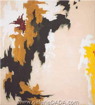 Clyfford Still 1947-J reproduction-de-tableau