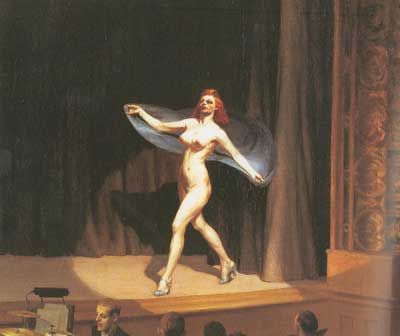 Edward Hopper Spectacle de filles reproduction-de-tableau