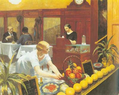 Edward Hopper Tables pour dames reproduction-de-tableau