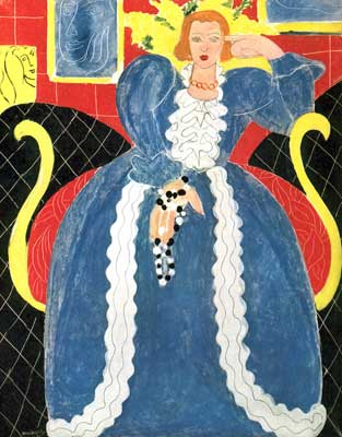 Henri Matisse Femme en bleu reproduction-de-tableau