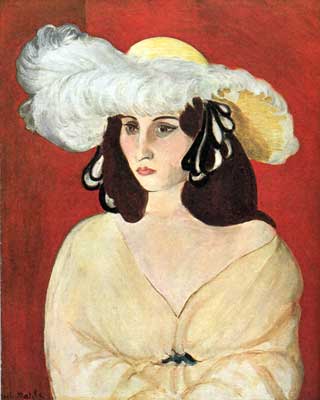 Henri Matisse La plume blanche reproduction-de-tableau