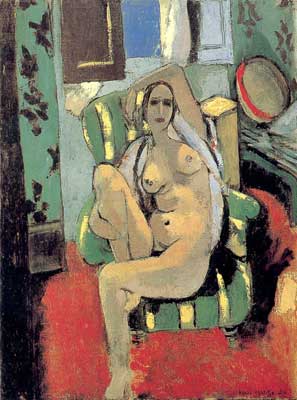 Henri Matisse Odalisque avec un tambourin reproduction-de-tableau