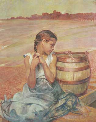 Jacek Malczewski Zaruta Studnia (Blekitna) reproduction-de-tableau