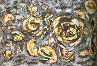 Jackson Pollock Gris de l'océan reproduction-de-tableau