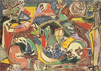 Jackson Pollock La clé reproduction-de-tableau