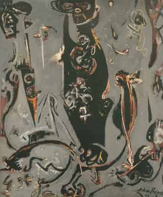 Jackson Pollock Totem leçon 2 reproduction-de-tableau