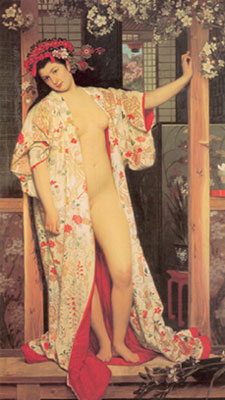 James Tissot Japanaise au bain reproduction-de-tableau