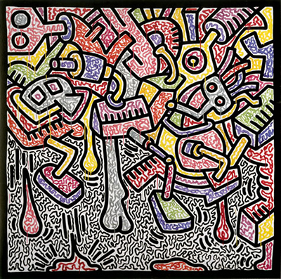 Keith Haring Knokke reproduction-de-tableau