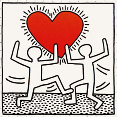 Keith Haring Sans titre 1982 reproduction-de-tableau