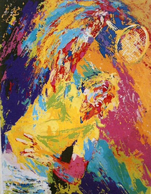 Leroy Neiman Service de puissance reproduction-de-tableau