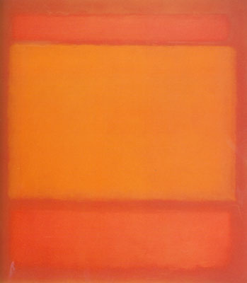 Mark Rothko Rouge, orange, orange sur rouge reproduction-de-tableau