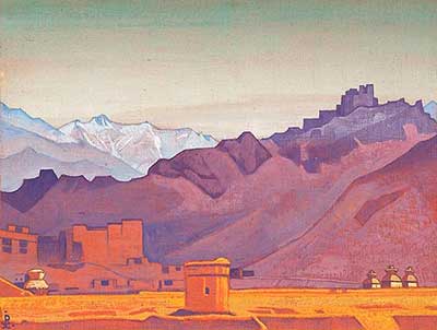 Nicholas Roerich Chemin vers le Tibet. reproduction-de-tableau