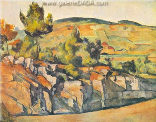 Paul Cezanne Montagnes dans la province reproduction-de-tableau