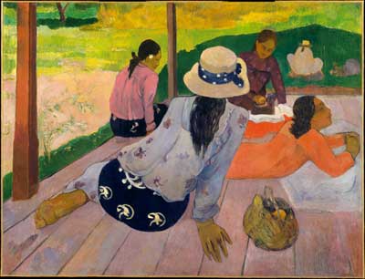 Paul Gauguin La sieste reproduction-de-tableau