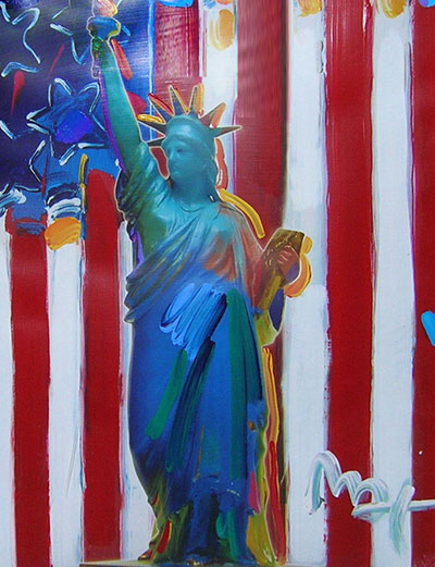 Peter Max Unis nous sommes debout reproduction-de-tableau