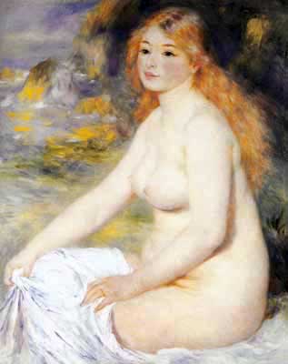 Pierre August Renoir Baigneur blond reproduction-de-tableau