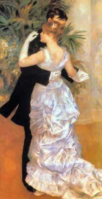 Pierre August Renoir Danse dans la ville reproduction-de-tableau