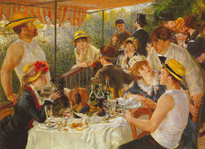 Pierre August Renoir Déjeuner de la fête nautique reproduction-de-tableau
