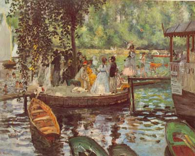 Pierre August Renoir La Grenouillère reproduction-de-tableau