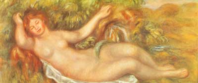 Pierre August Renoir Nu couché 2 reproduction-de-tableau