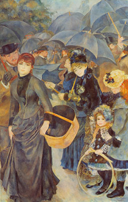 Pierre August Renoir Parapluies (les parapluies) reproduction-de-tableau